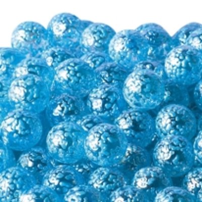 画像1: 【カートン】水玉マーブル、ブルー 直径17ｍｍ 4,000個入