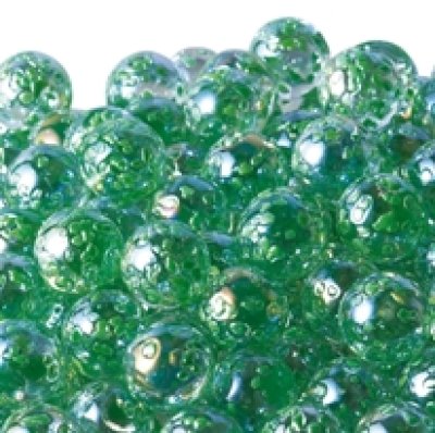 画像1: 【カートン】水玉マーブル、グリーン 直径17ｍｍ 4,000個入