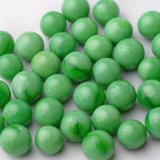 【限定商品】ガラス球　緑メノウ調　直径約１６ｍｍ 約100個入