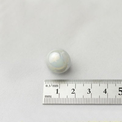 画像3: 【限定商品】ガラス球　白パール 直径約１６ｍｍ 約100個入