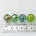 画像2: 【限定商品】ガラス球　水玉マーブル緑ミックス　直径約１６ｍｍ 約100個入 (2)