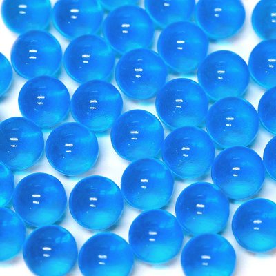 画像1: 【カートン】カラーマーブル、ブルー 直径12.5ｍｍ 10,000個入