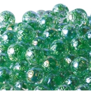 画像: 【カートン】水玉マーブル、グリーン 直径17ｍｍ 5,200個入（260×20入）