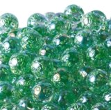 画像: 【カートン】水玉マーブル、グリーン 直径17ｍｍ 4,000個入