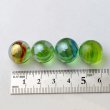 画像3: 【限定商品】ガラス球　リーフミックス緑パール　直径約１６ｍｍ 約100個入 (3)