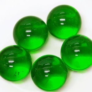 画像: 【カートン】カラーマーブル、グリーン 直径25ｍｍ 1,250個入