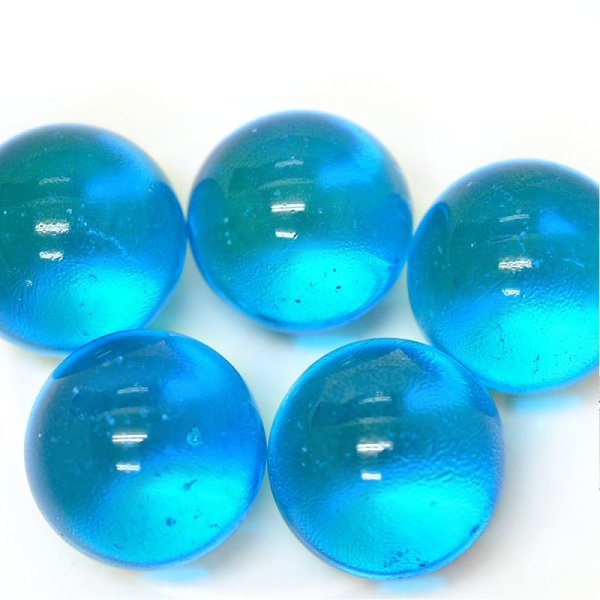 画像1: 【カートン】カラーマーブル、ブルー 直径25ｍｍ 1,250個入 (1)