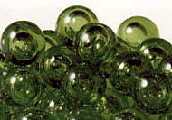 画像1: バブルマーブル、グリーン 直径17ｍｍ 260個入 (1)